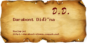 Darabont Diána névjegykártya